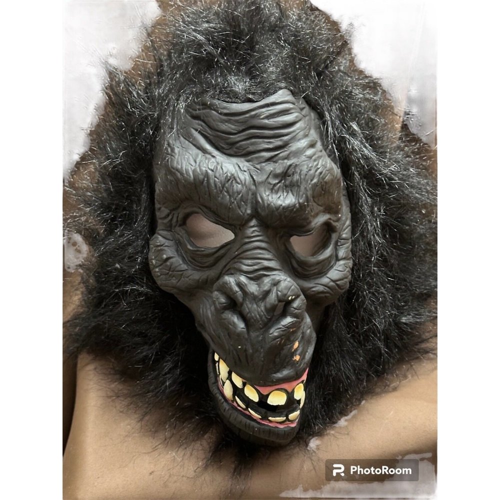 RUBBER‎ VINYL MASK Cosplay Halloween Monkey Gorilla Ape Scary Monster